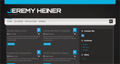 Desktop Screenshot of jeremyheiner.com