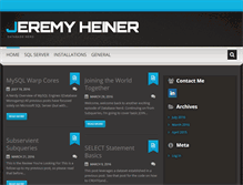 Tablet Screenshot of jeremyheiner.com